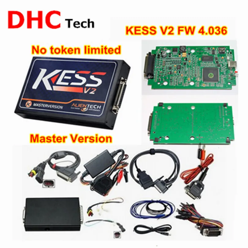 Новая версия KESS V2 V2.32 новые OBD2 менеджер Тюнинг Комплект без базовых ограничений ECU инструментов программирования FW V4.036 мастер версия