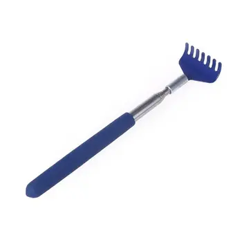 

YOST 2019 Telescopic Stainless steel Compact Scratching Tool Extendable 20-68cm Back Scratcher Massager 5 Section (Blue)