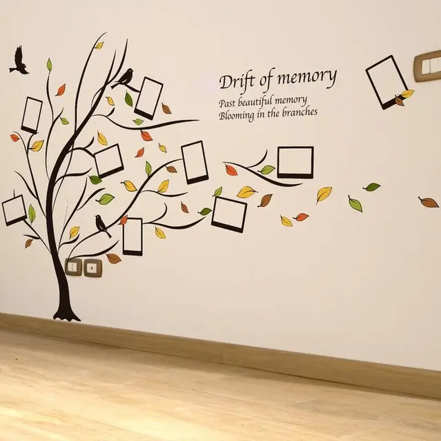 foto kreatif bingkai wall sticker pohon vinyl wall stiker untuk