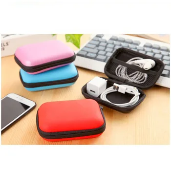 

Portable Zip Bag Lock Organizer Case Storage Box Rectangle Mobile Phone Data Cable Charger Fingertips Package Storage Bag