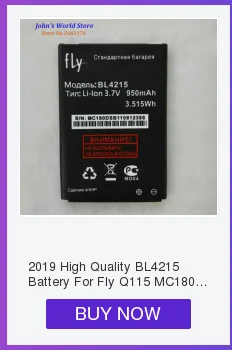 Высокое качество BL4215 батарея для Fly Q115 MC180 DESIRE MC181 li-ion 950 мАч батарея для мобильного телефона