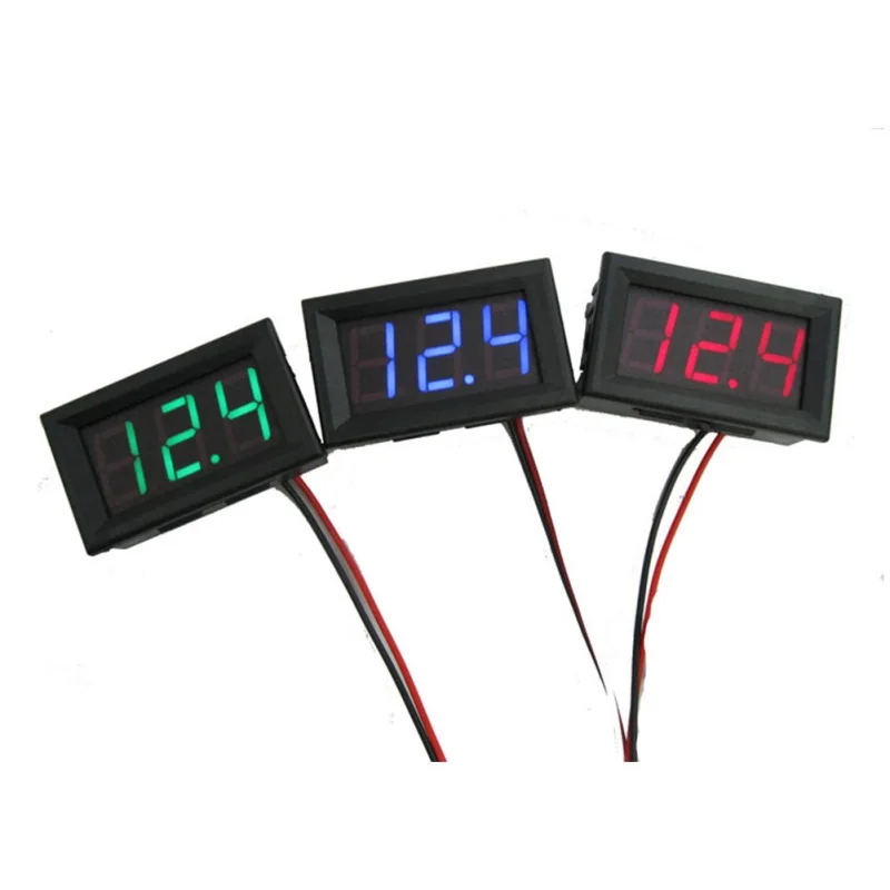 Newest Mini Voltmeter Tester Digital Voltage Test Battery DC 0-30V Red/Blue/Green Auto Car | Автомобили и мотоциклы