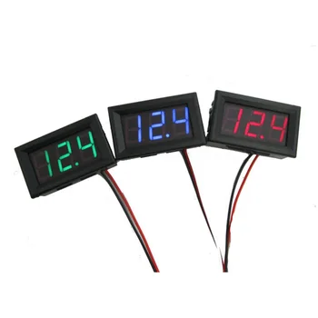 

Newest Mini Voltmeter Tester Digital Voltage Test Battery DC 0-30V Red/Blue/Green Auto Car