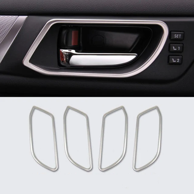 Stainless Interior Door Handles Trim Decal Stickers Fit For 2017 Stainless Interior Door Handles Trim Decal Stickers Fit For 2017 2016 Subaru Outback Accessories Car