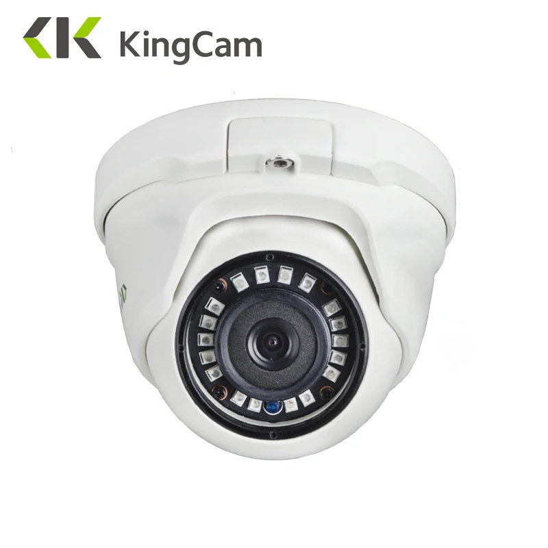 Baratos KingCam 2,8mm lente gran angular Metal POE IP Cámara 1080P 960P 720P seguridad exterior ONVIF red CCTV vigilancia Domo ipcam