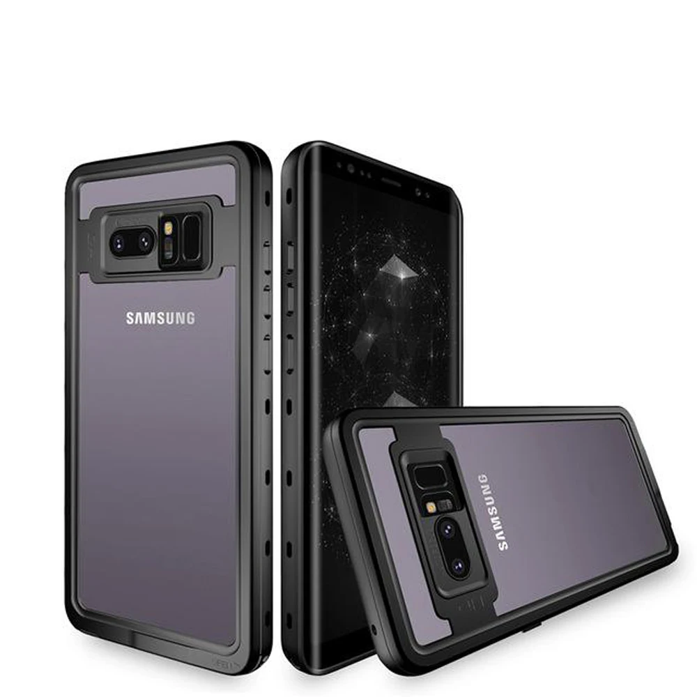 Diving Sealed Cover For Samsung Galaxy Note 8 Note 9 S8 S9 Plus Case Waterproof PC Armor For Samsung Note 8 Clear Case (19)