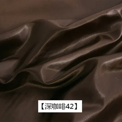 440T Водонепроницаемая нейлоновая ткань 20D атласная круглая дырочка анти-вниз куртка ветровка ткань 1 м - Цвет: Черный кофе
