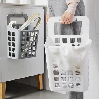 

Creative Plastic Container Hollow Laundry Storage Basket Multi-Function Home Bathroom Large Portable Sundries Storage Baskets