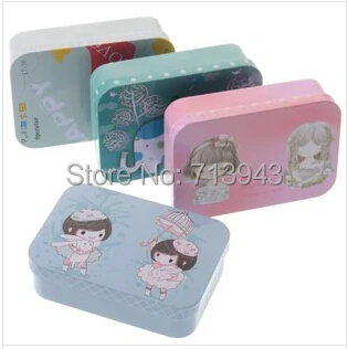 

95x65x25mm colorful tin box/ metal gift box with 4 design/candy tin box/