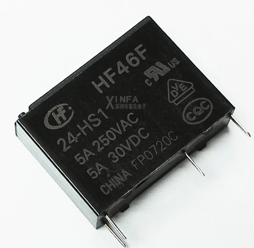 

relays HF46F-5-HS1 5v HF46F-12-HS1 12v HF46F-24-HS1 24v 10pcs
