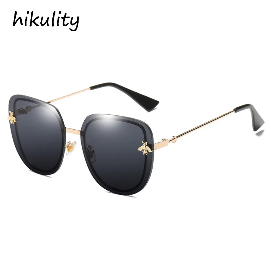 

with Cute Bee Sunglasses Women 2018 Italy Luxury Brand Ladies Shades Vintage Shield Sun Glasses for Men Sunglases for Women