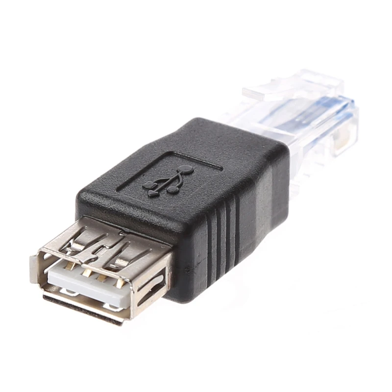 2 шт. USB тип A гнездо к Ethernet Интернет RJ45 штекер адаптер конвертер|Компьютерные