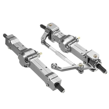 

Remote control car accessories Front / Rear Bridge Axle Set Assembly For WPL HengLong 1/16 Military RC Car Z610