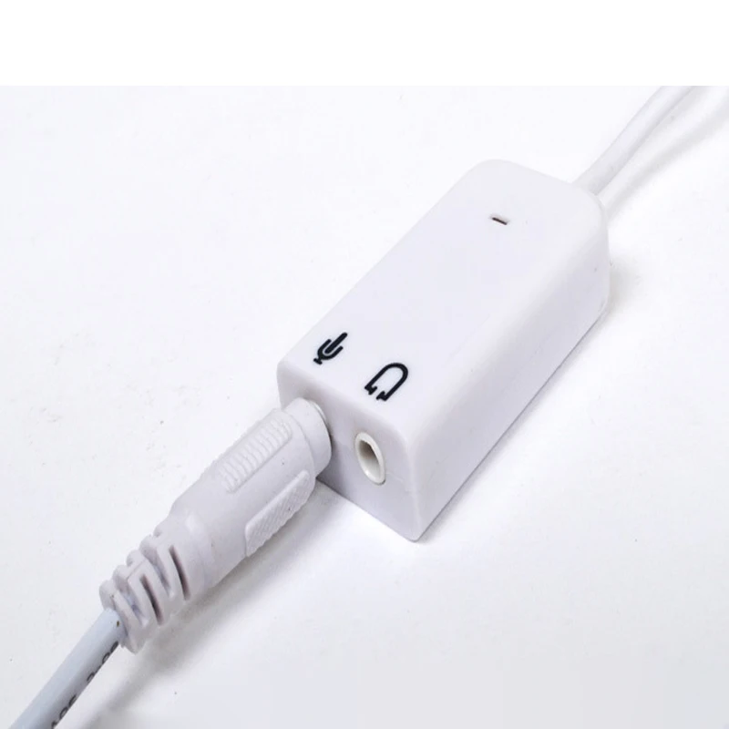 Chielecnal 3D USB 2.0 Virtual 7.1 Channel External USB Audio Sound Card Adapter for Windows XP Win 7 8 Linux Vista Mac OS Indepe