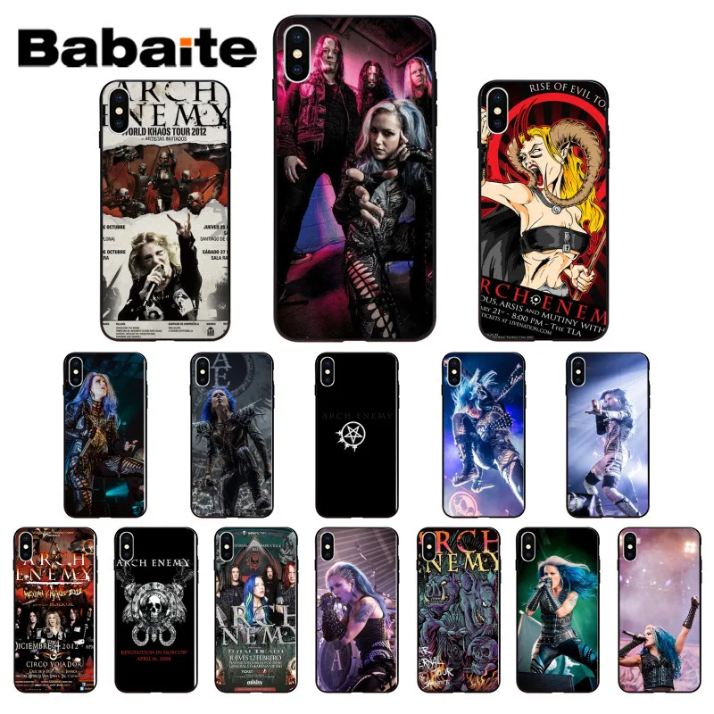 Babaite Arch Enemy Pattern TPU Soft Phone Accessories Phone Case for Apple iPhone 7 8 6 6S Plus X XS MAX 5 5S SE XR Cellphones