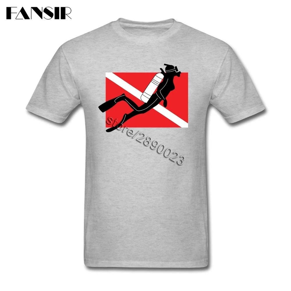 Funny T shirt Mens Scuba Dive Men T Shirt Custom Cotton Short Sleeve