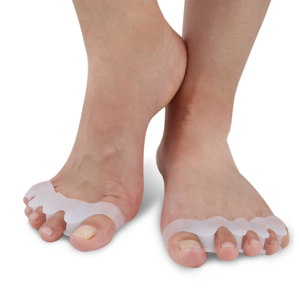 

1 Pair Silicone Foot Care Gel Bunion Protector Toe Separators Straightener Spreader Correctors Hallux Valgus Correction