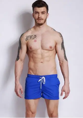Бренд Купальники DESMIIT мужские однотонные брюки спортивные шорты сетчатые дышащие удобные быстросохнущие пляжные шорты - Цвет: 6