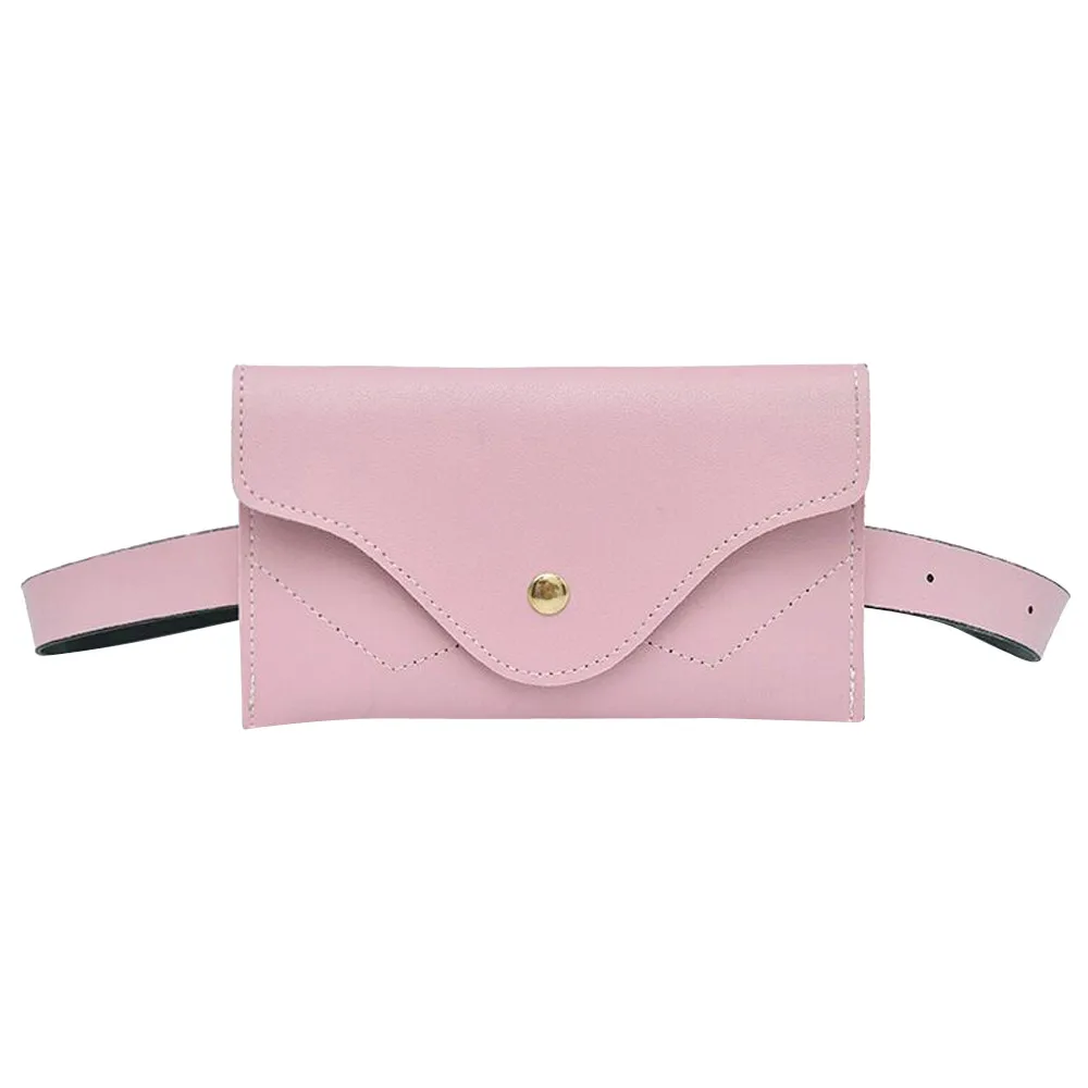 Закрытая пряжка однотонная маленькая квадратная сумка кошелек нагрудная сумка кожаная сумка через плечо#25 - Цвет: Розовый