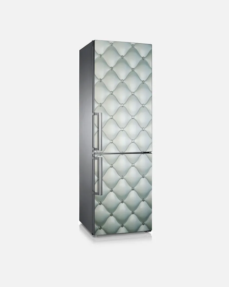 

3D Custom Dishwasher Refrigerator Contact Paper Diamond lattice Leather Freezer Decal Panel Cover Wall Sticker Home Decor Gift