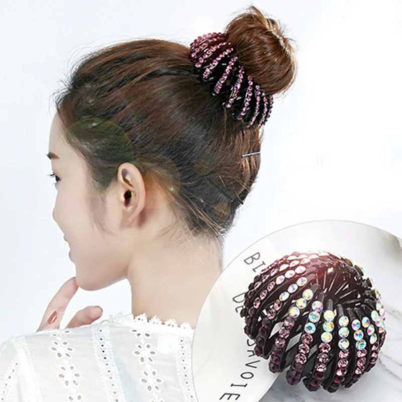

Colorful diamond jewelry, bird's nest hair claw headgear, hair dish
