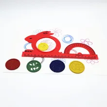 Креативная линейка для рисования универсальность разнообразие Геометрическая линейка для эскизов детский подарок доска для рисования развивающие игрушки школьные принадлежности