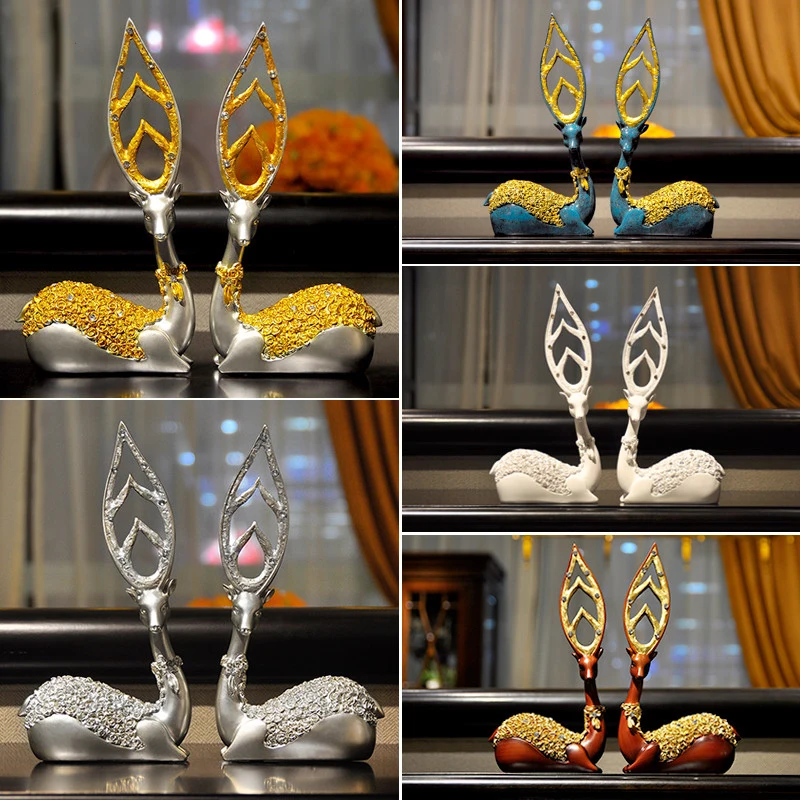 Luxury European Resin Deer Accessories Home Furnishing Decoration