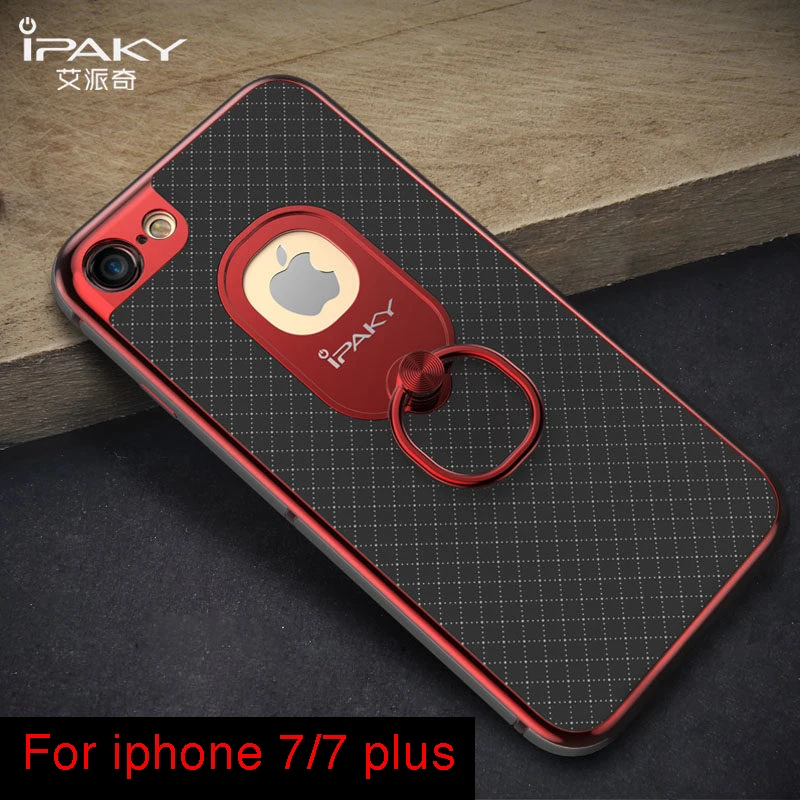 For iPhone 7 Case Original iPaky Brand Ring Buckle Phone Holder Back Case for iPhone 7 Plus Cover case for iPhone 7 7 plus Cases