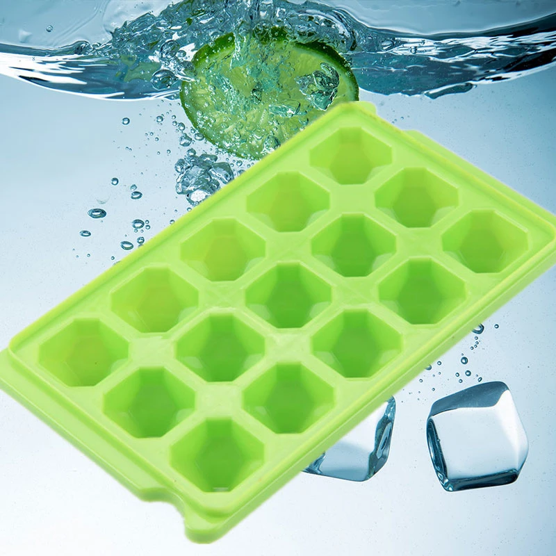 15 Holes Diy Plastic Ice Cube Tray With Lid Ice Cream Maker Mold Bar Drinking Frozen Tool Whiskey Wine Cooler Kitchen Accessory Cube Tray Ice Cube Trayplastic Ice Cube Tray Aliexpress