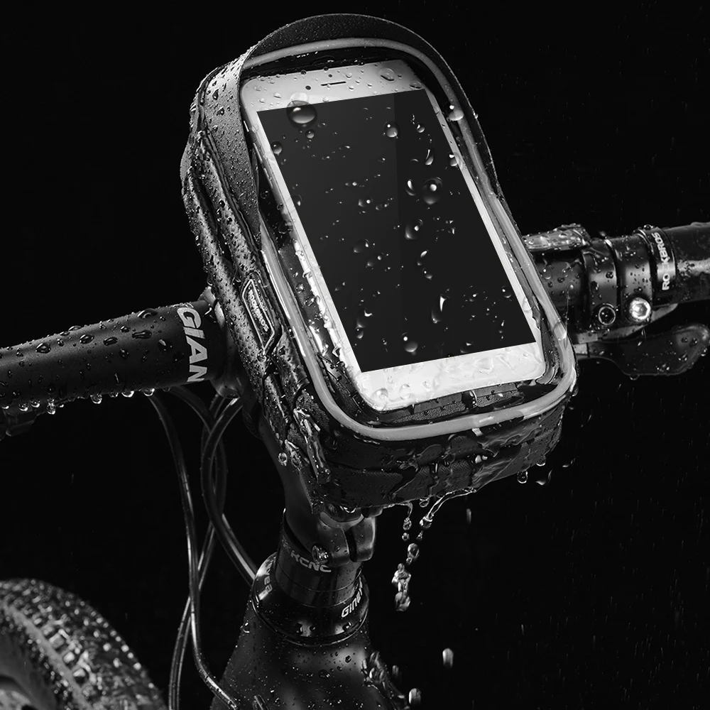 ROCKBROS непромокаемые велосипед Телефон сумка Топ труба сумка Велоспорт передняя рама сумка держатель телефона gps Сенсорный экран велосипед