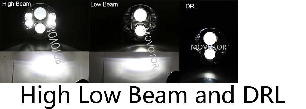 80w headlight with drl