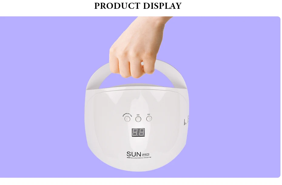 UV Nail Lamp Led Nail Dryer for Gels Nail Polish Curing Lamps with Sensor Low Heat Mode Nail Dryer Manicure Tools Nail Art Light (8)