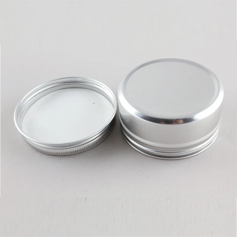 500 шт. алюминиевые банки для век 80 г с крышками|pot jar|cosmetic containeraluminium jar |