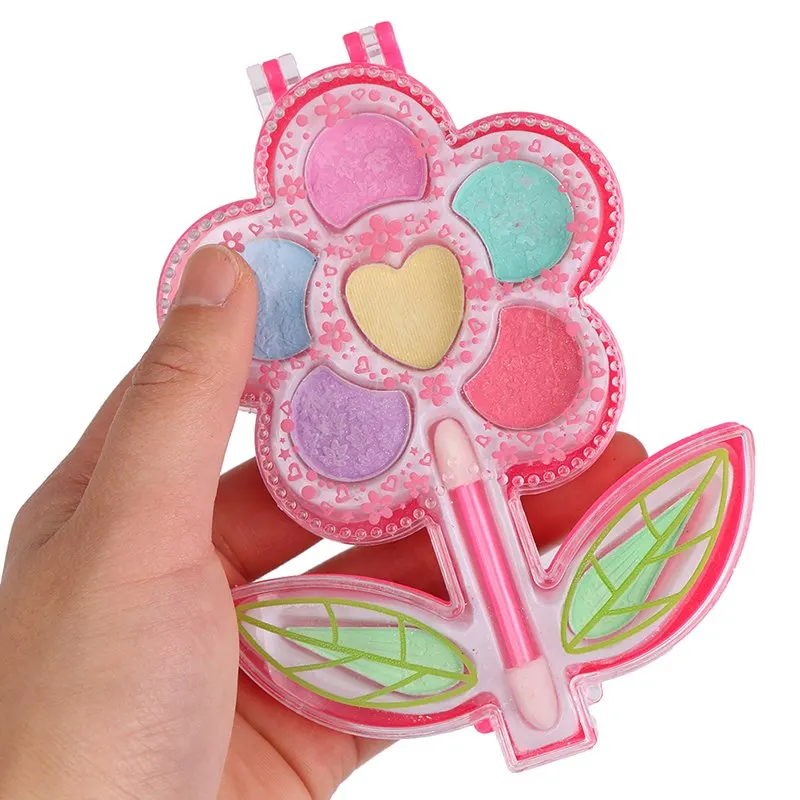 

Princess Makeup Flower Simulation Dressing Table Makeup Toy Cosmetics Party Performances Dressing Box Set Children Gift