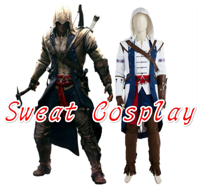 high quality assassins creed iii connor kenway costume halloween costumes for adult men assassins creed cosplay