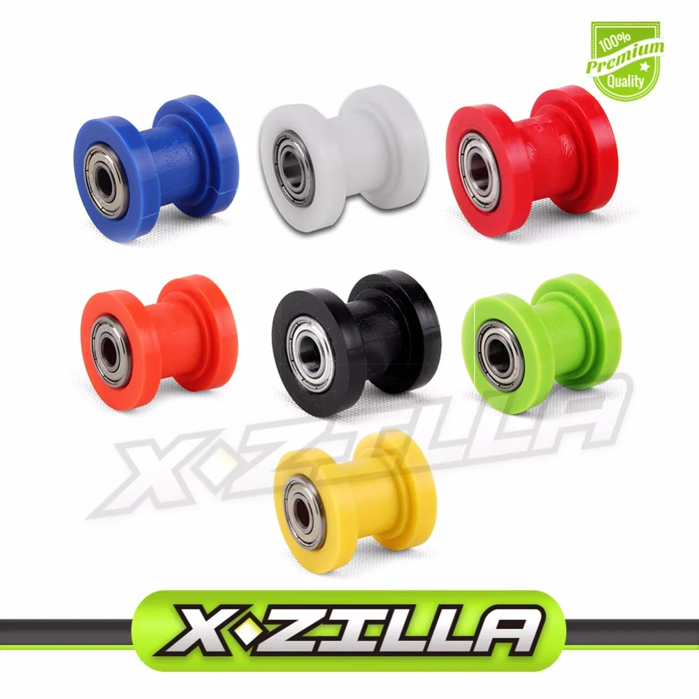 8mm 10mm Chain Roller Slider Tensioner Wheel Guide Pit Dirt Mini Bike