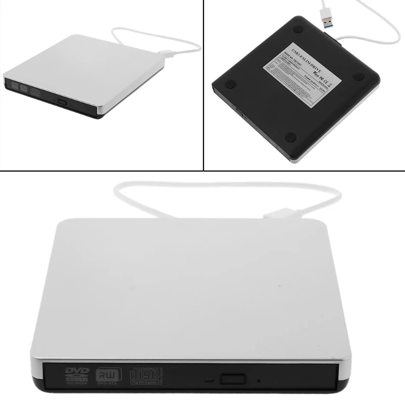 

External USB 3.0 CD DVD-RW Drive Rom Burner Writer for PC Laptop Desktops MAC