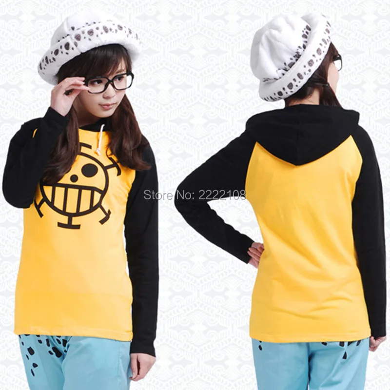 Anime-One-Piece-Trafalgar-Law-Cosplay-Costume-Thin-Thick-Jacket-Unisex-Yellow-Casual-Hoodie-Coat-Sweatshirts