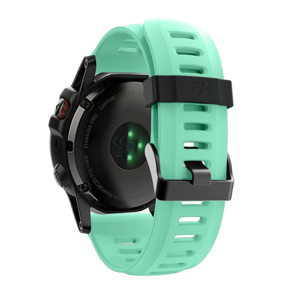 Ремешок для часов Garmin Fenix 5X 6X Pro мягкий силиконовый браслет 3 HR Band 22 мм 26