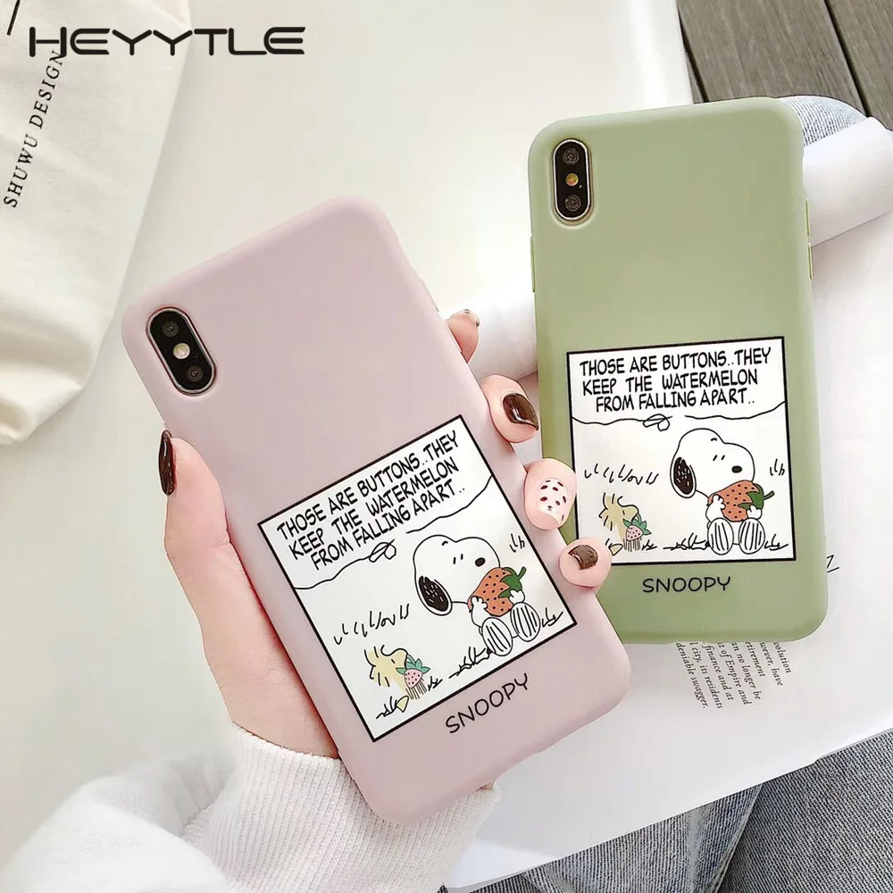 

Heyytle Cute Cartoon Animal Case For iPhone 7 8 Plus 6 6s Fashion Painting Case Soft TPU Back Cover For iPhone X XS MAX XR Coque