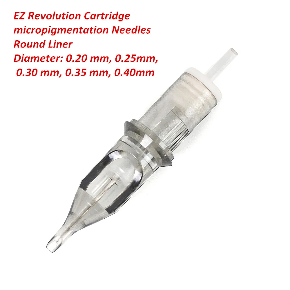 

EZ Revolution Cartridges Round Liner Micropingmentation Cartridge Tattoo Needle for Permanent Makeup Eyebrows Eyeliner Lips