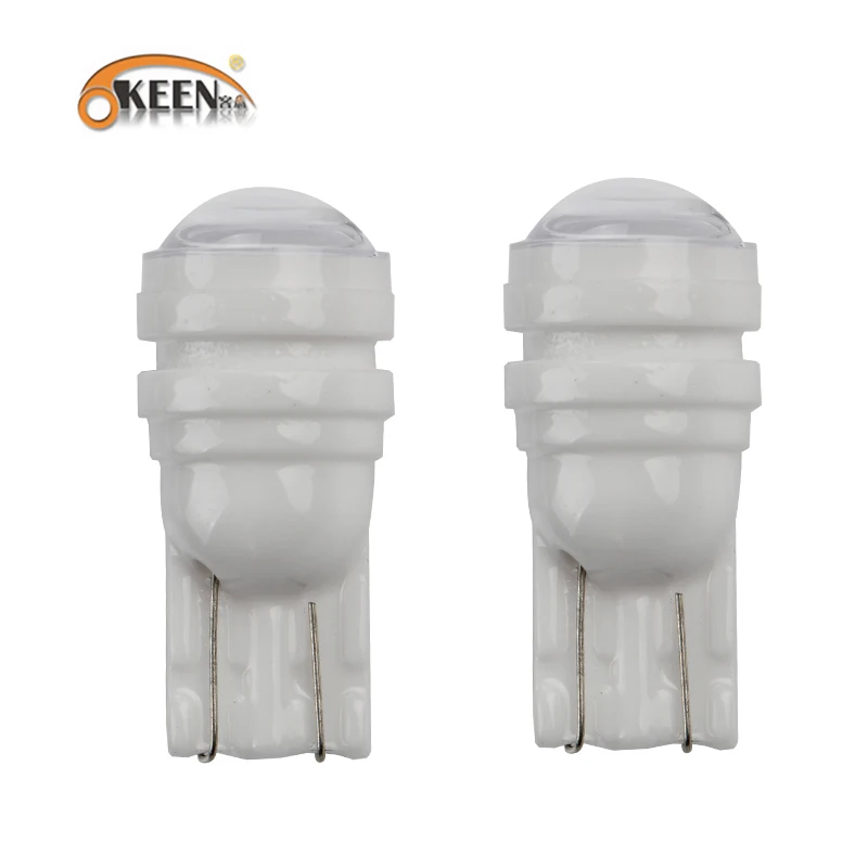 

OKEEN 2Pcs T10 W5W Ceramic 3D LED Waterproof Wedge Licence Plate Lights W5W Turn Signal Light Auto Parking Reading Dome Light