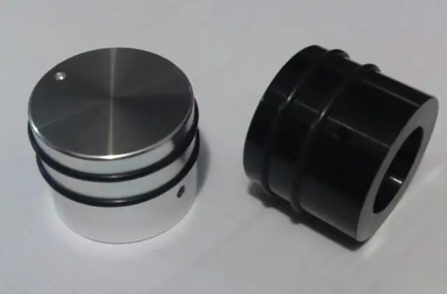 

2pcs aluminum knob potentiometer knob 30*25*6mm Cylindrical ferrule knob silver potentiometer cap Volume knob switch cap