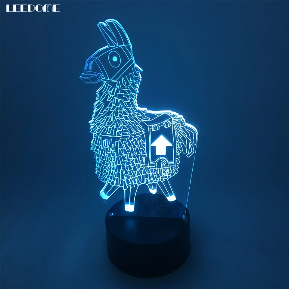 

Dropship Creative 3D Llama Night Light Touch Control 7 Colors Change Home Decor Alpaca Style Lamp Novelty Birthday Holiday Gift