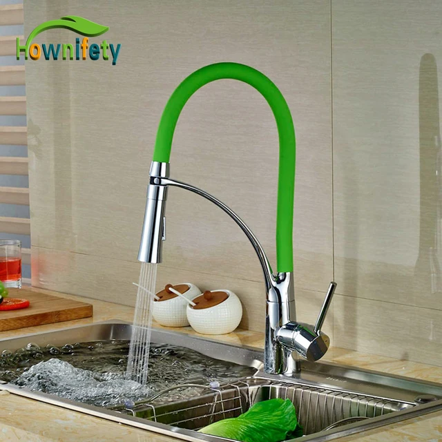 Best Price Colorful Kitchen Faucet Brass Chrome Polish Deck Mounted Swivel Spout Hot And Cold Water Faucet