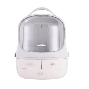 

Portable Waterproof Make Up Cosmetic Box Dust Cover Box Organizer Drawers Plastic Cosmetic Storage Box Jewelry Container Indoo