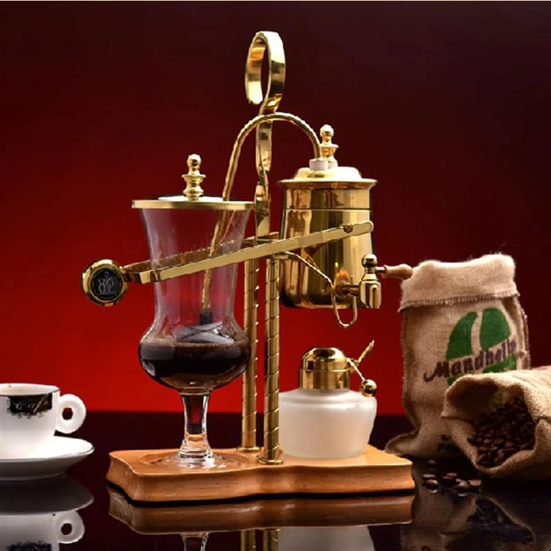 WUXEY Королевский кофейник бытовой бельгийский горшок сифон кофеварка BH-271 золота и серебра