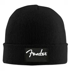 Шапка бини с принтом Fender2 для мужчин и женщин вязанные шапочки Skullies теплые зимние унисекс Лыжная хип хоп шапка