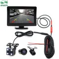 GreenYi 5 дюймов lcd HD 800*480 Автомобильный зеркальный монитор универсальный 2 видео вход цветной монитор парковки видео игры