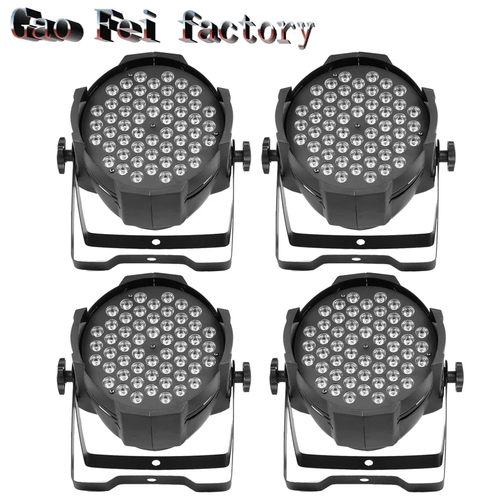 

LED Par Can 54 x 3W RGB With 8 Channels Light with Professional for Party KTV Disco DJ (4 pieces/lot)